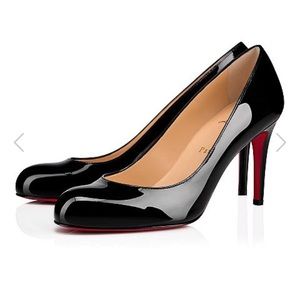 Christian Louboutin black Simple Pump 85